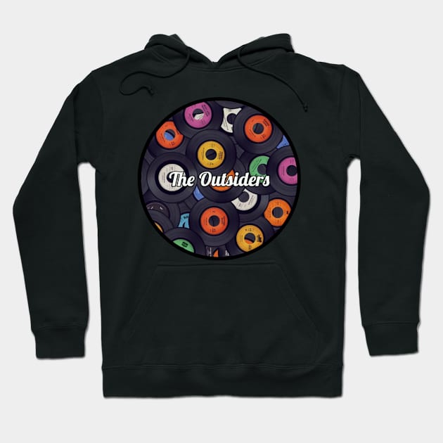 The Outsiders / Vinyl Records Style Hoodie by Mieren Artwork 